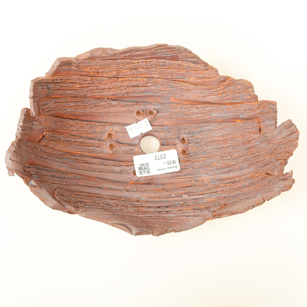 Guscio in ceramica  22,5 x 16 x 8 cm, colore marrone