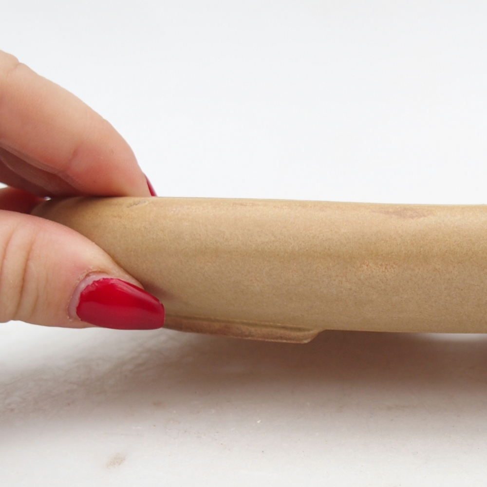 Ciotola bonsai in ceramica 22 x 17 x 3 cm, colore rosso