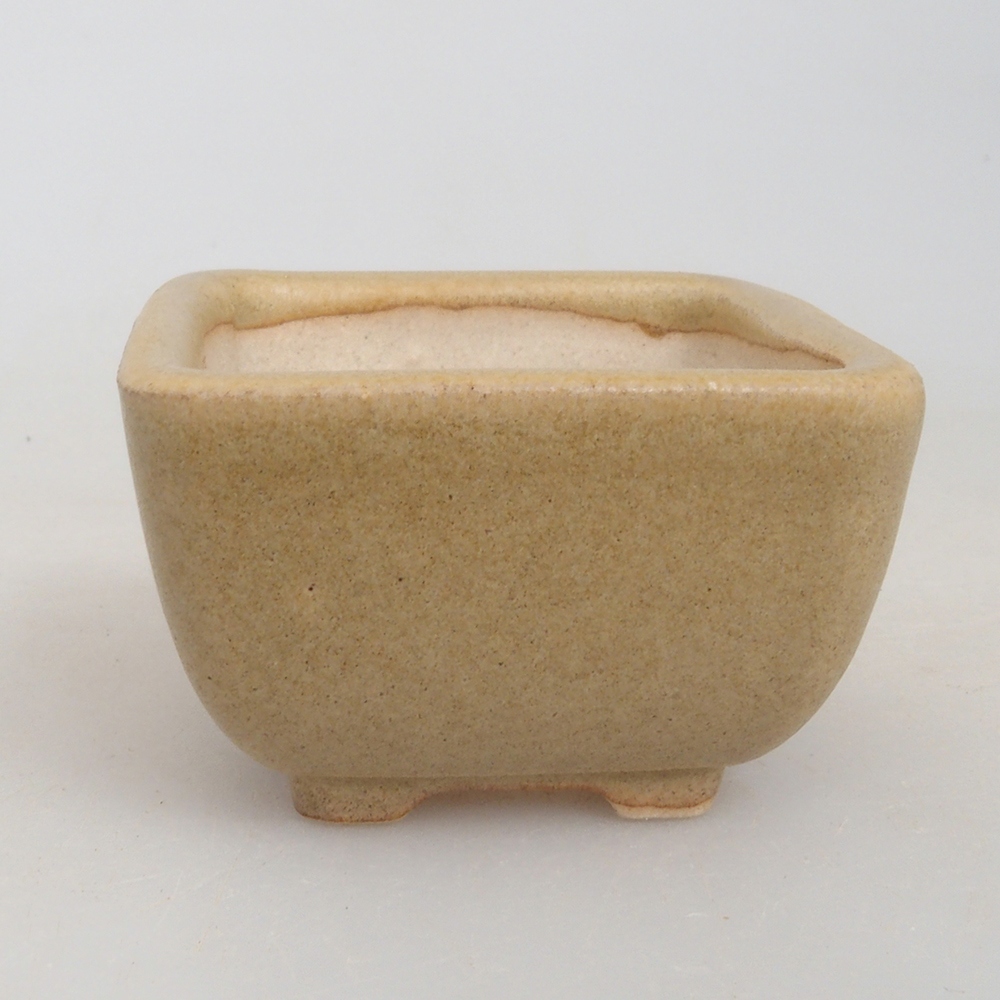 Ciotola per mini bonsai 4,5 x 4,5 x 3 cm, marrone