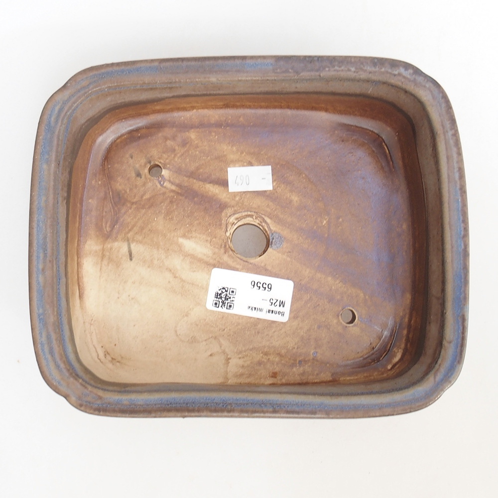 Ciotola bonsai in ceramica 20 x 17 x 6 cm, colore blu