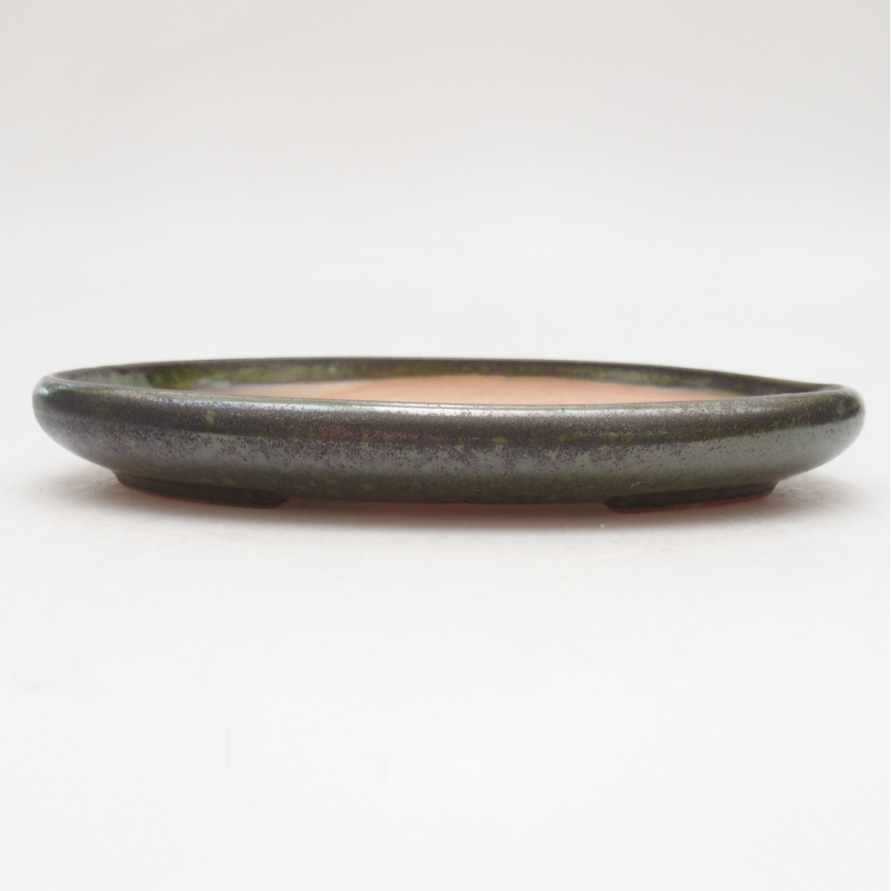 Ciotola bonsai in ceramica 22 x 16,5 x 3 cm, verde