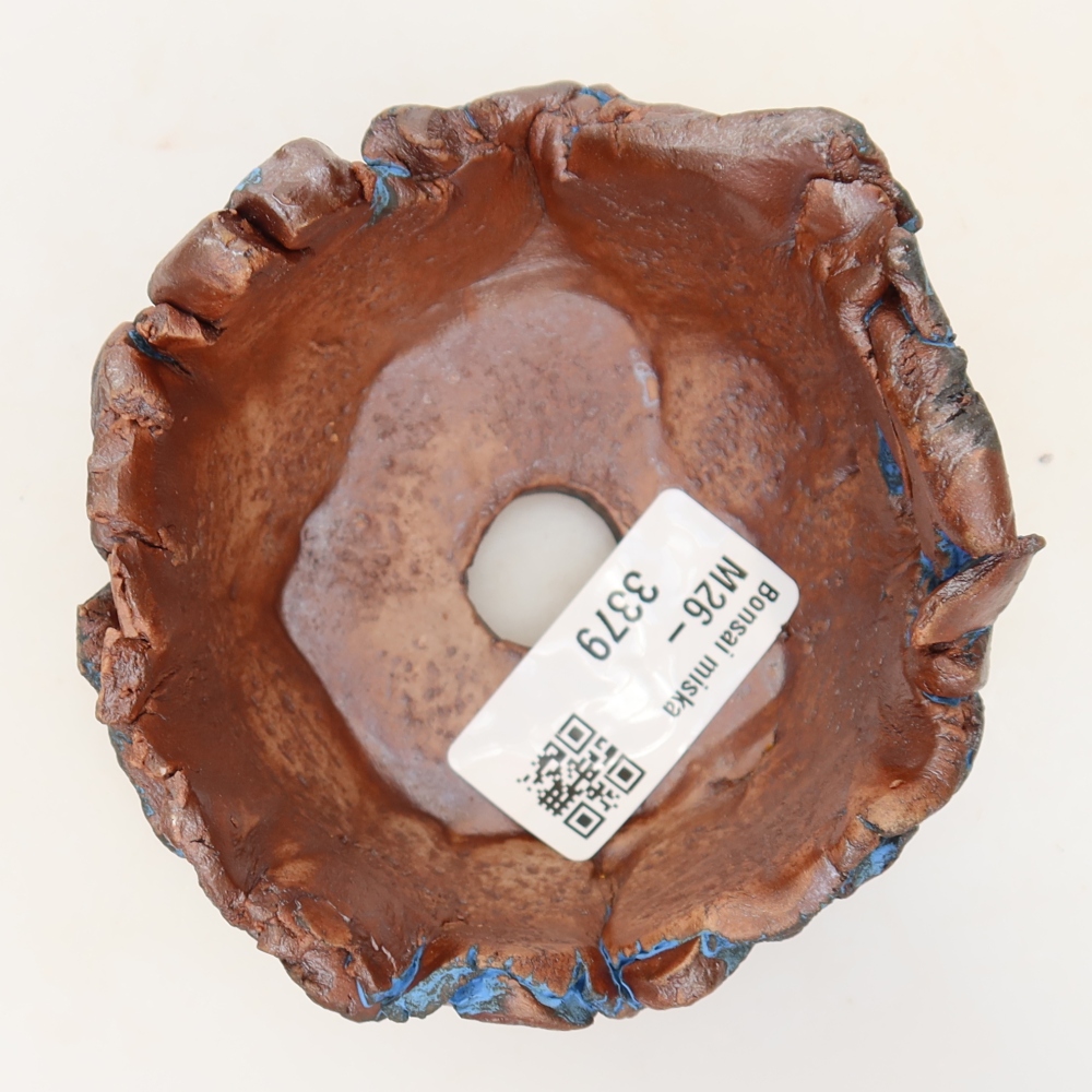 Guscio in ceramica 9 x 8,5 x 5 cm, colore blu