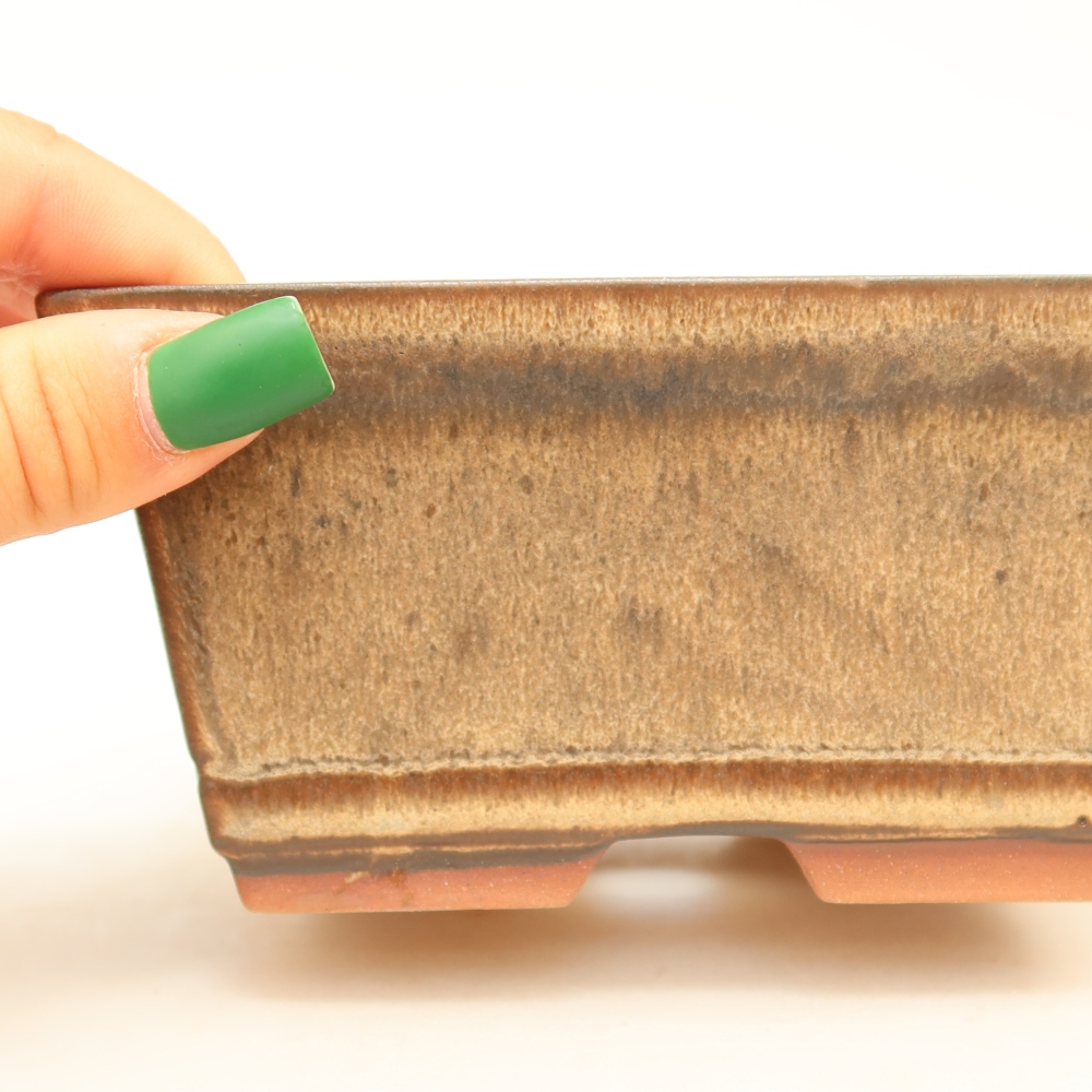 Ciotola in ceramica  14,5 x 12,5 x 7 cm, colore marrone