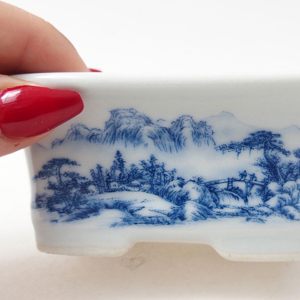 Mini bonsai 10 x 7,5 x 4 cm, colore bianco