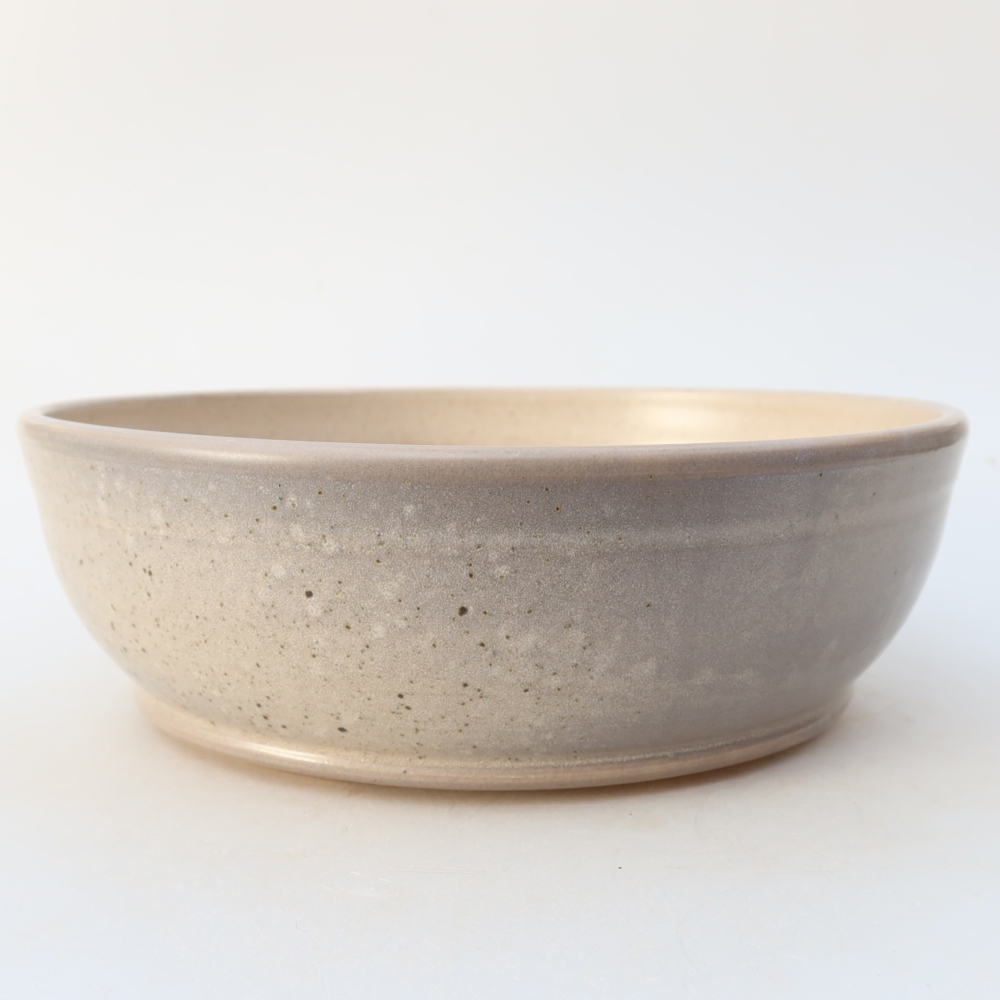 Vaso da bonsai in ceramica 20 x 20 x 6,5 cm, colore beige