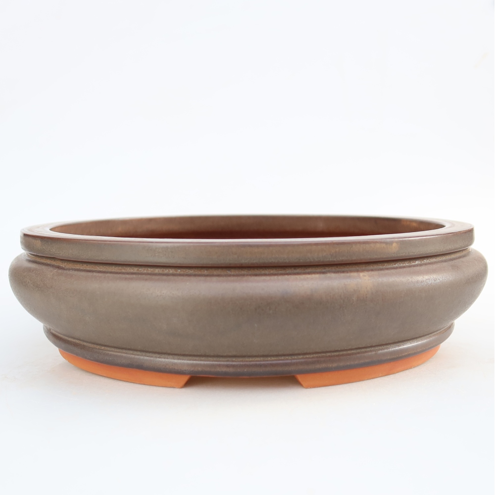 Ciotola in ceramica  27 x 27 x 7,5 cm, colore marrone