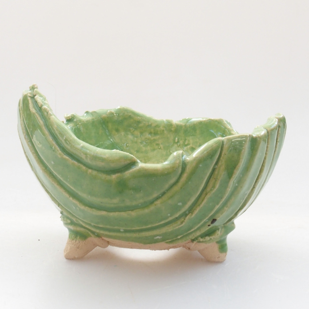 Conchiglia in ceramica 7,5 x 7 x 5,5 cm , colore verde