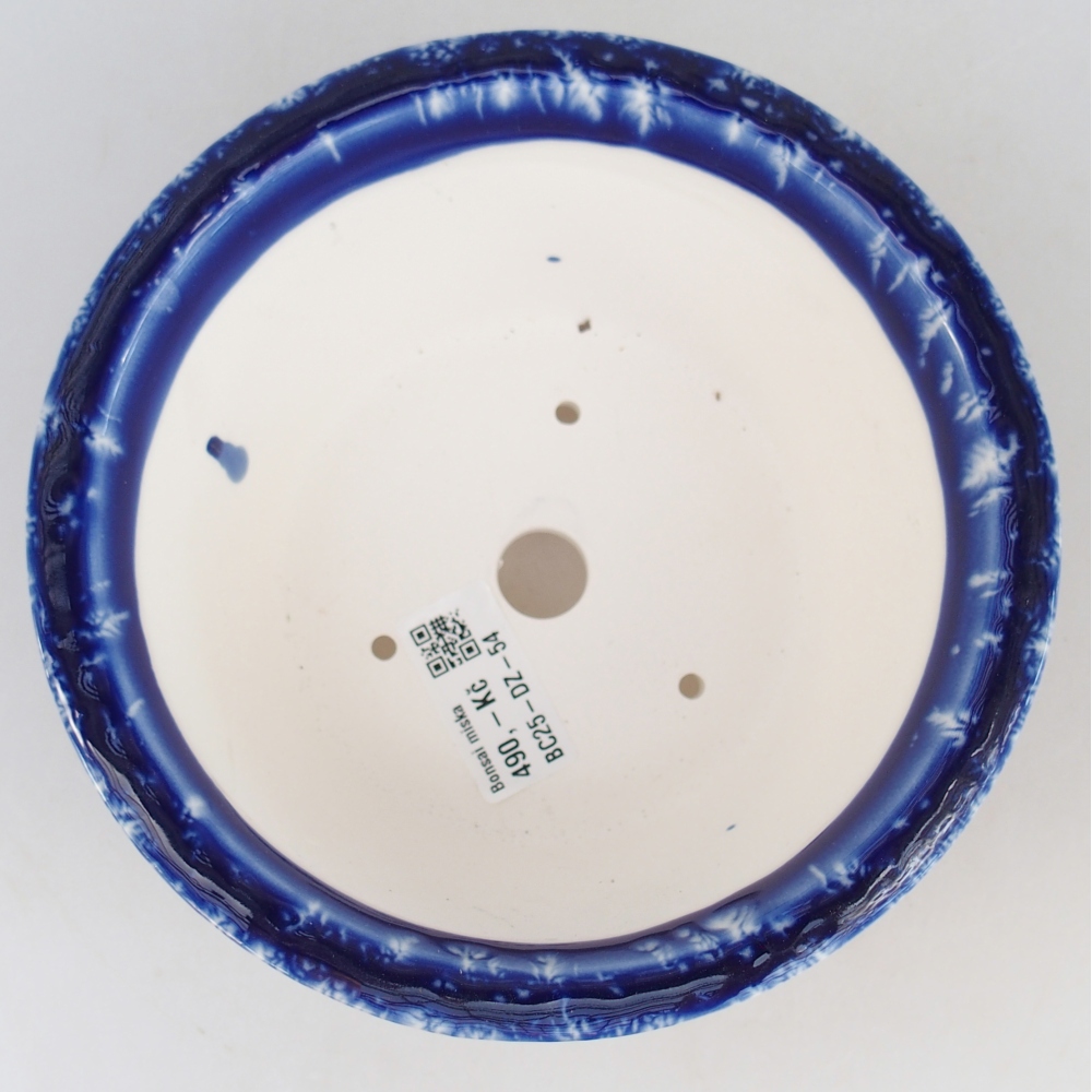 Ciotola bonsai in ceramica 16 x 16 x 8,5 cm, colore blu