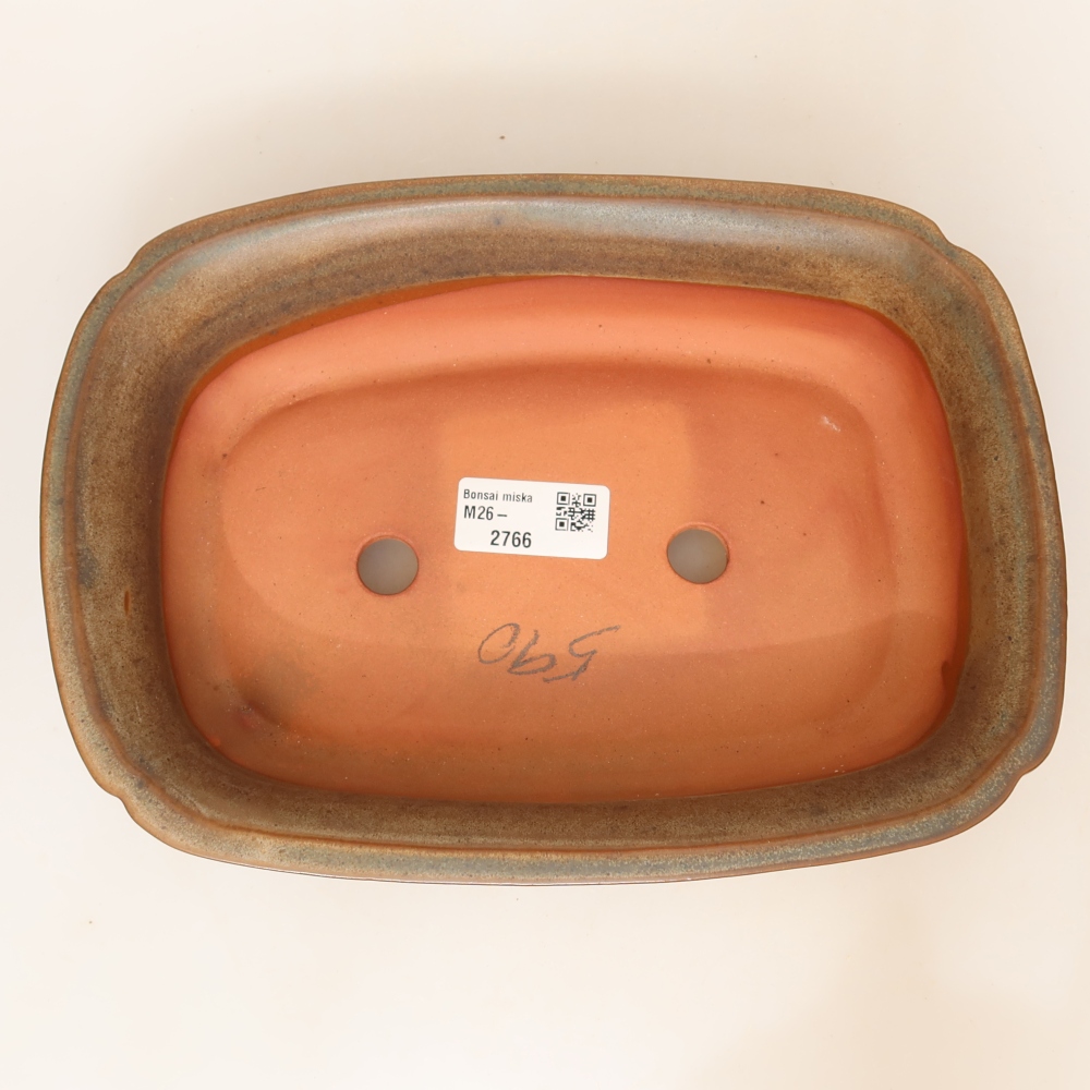 Ciotola in ceramica  24 x 17 x 6 cm, colore marrone