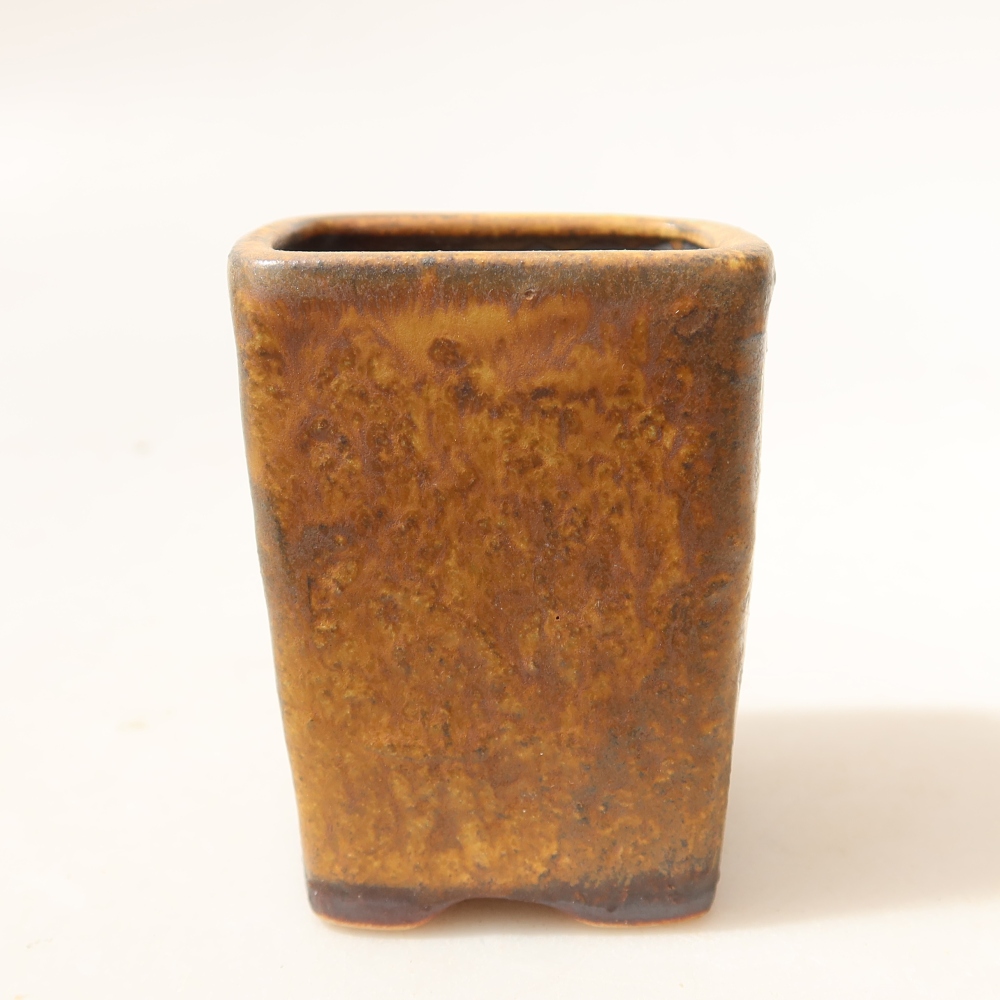 Ciotola per bonsai in ceramica 5 x 5 x 6,5 cm, marrone