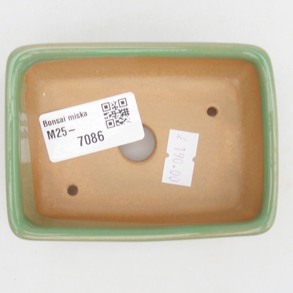 Ciotola bonsai in ceramica 26 x 26 x 8 cm, colore rosso