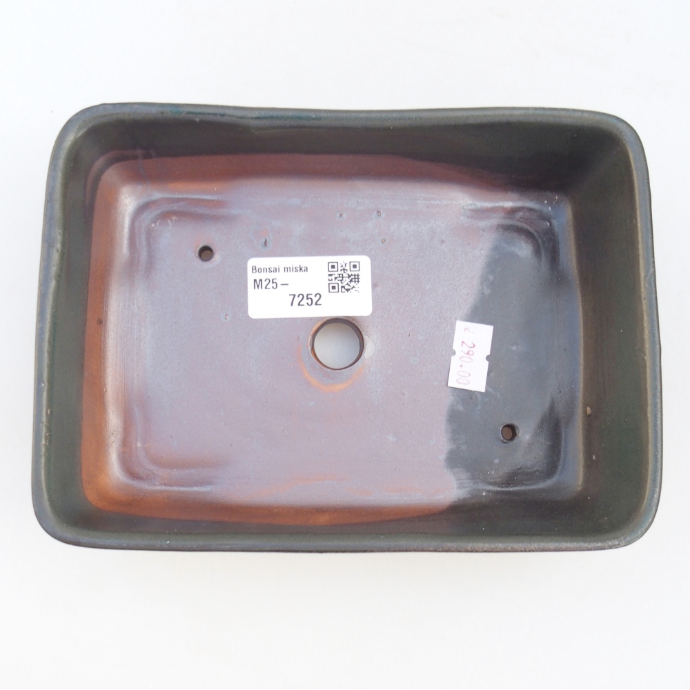 Ciotola bonsai in ceramica 26 x 26 x 8 cm, colore rosso