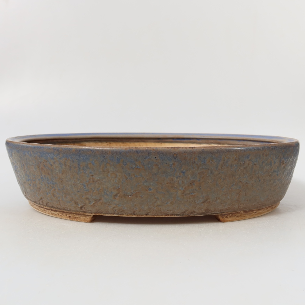 Ciotola bonsai in ceramica 26,5 x 24 x 5,5 cm, colore blu