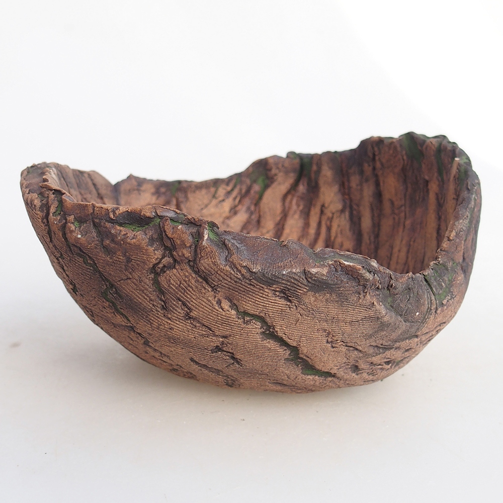 Conchiglia in ceramica 13 x 13 x 7 cm , colore verde