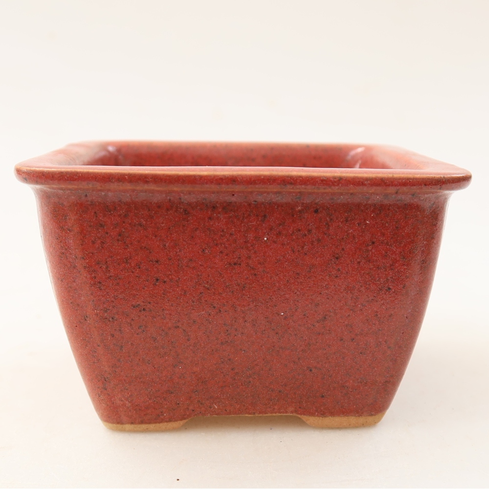 Ciotola bonsai in ceramica 8,5 x 8,5 x 5,5 cm, rosa