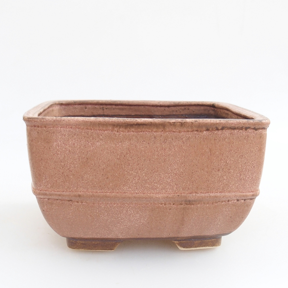 Ciotola bonsai in ceramica 10,5 x 10,5 x 7 cm, rosa