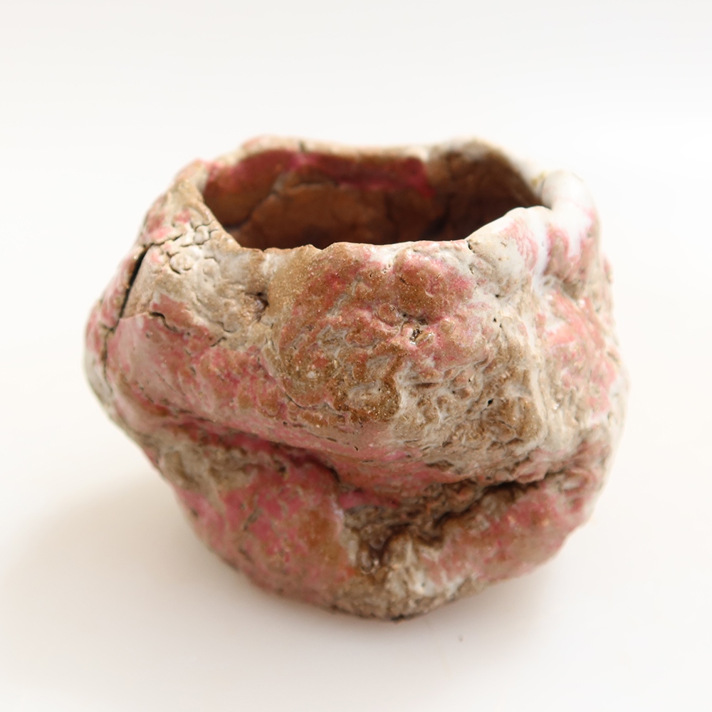 Guscio in ceramica  4 x 4 x 5 cm, colore rosa