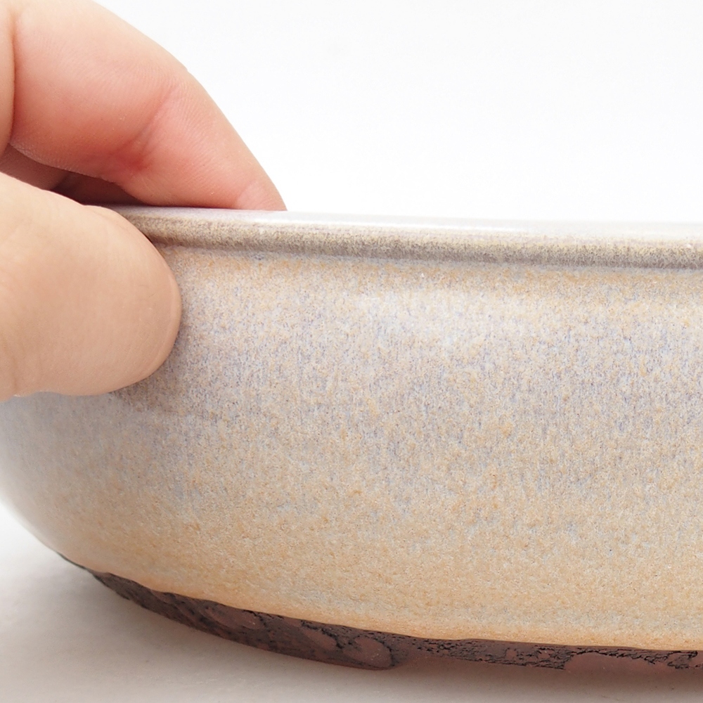 Ciotola bonsai in ceramica 25,5 x 25,5 x 7 cm, grigio