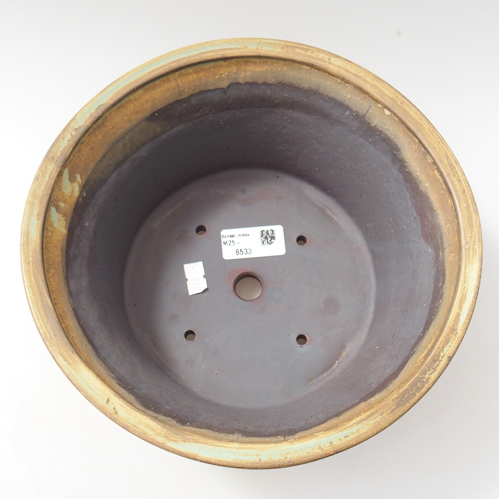 Ciotola bonsai in ceramica 24 x 24 x 11,5 cm, verde