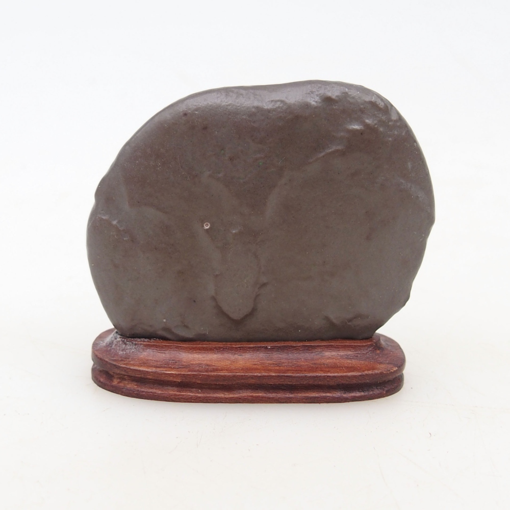 Suiseki - Pietra con DAI (base in legno)