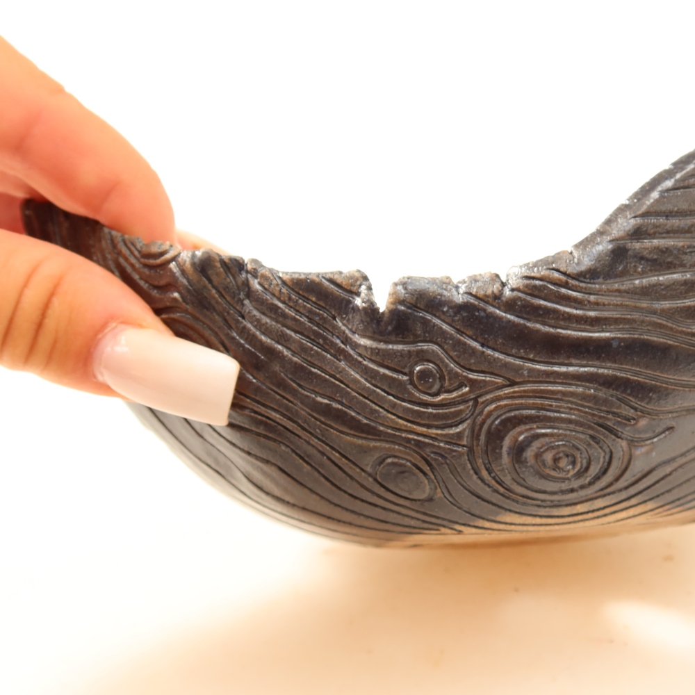 Guscio in ceramica  15,5 x 12 x 6,5 cm, colore verde