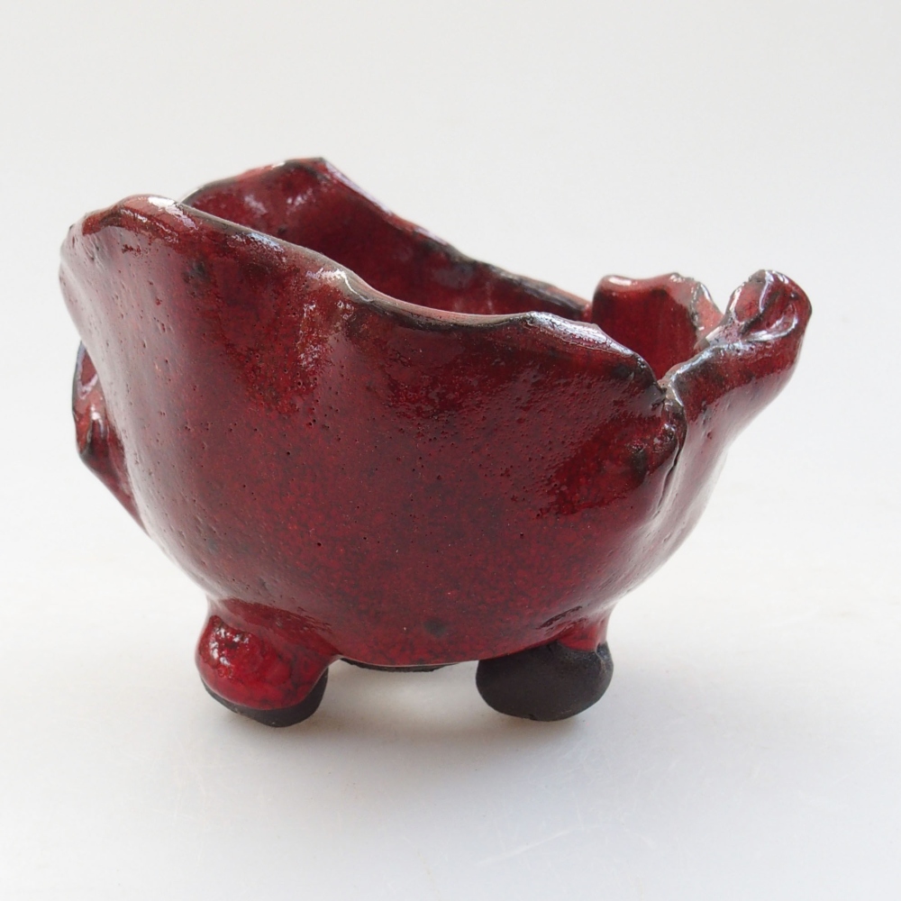 Conchiglia in ceramica 8,5 x 8 x 7 cm , colore rosso