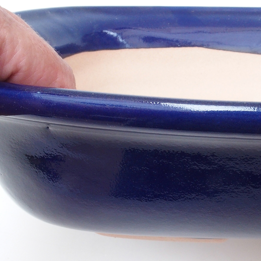 Ciotola per bonsai H10 - 37 x 28 x 9 cm - blu