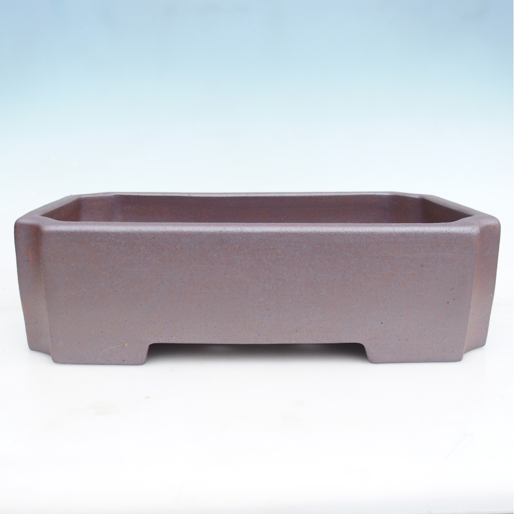 Ciotola bonsai in ceramica 44 x 27 x 13 cm, colore metallo - SOLO RITIRO PERSONALE o trasporto su pallet