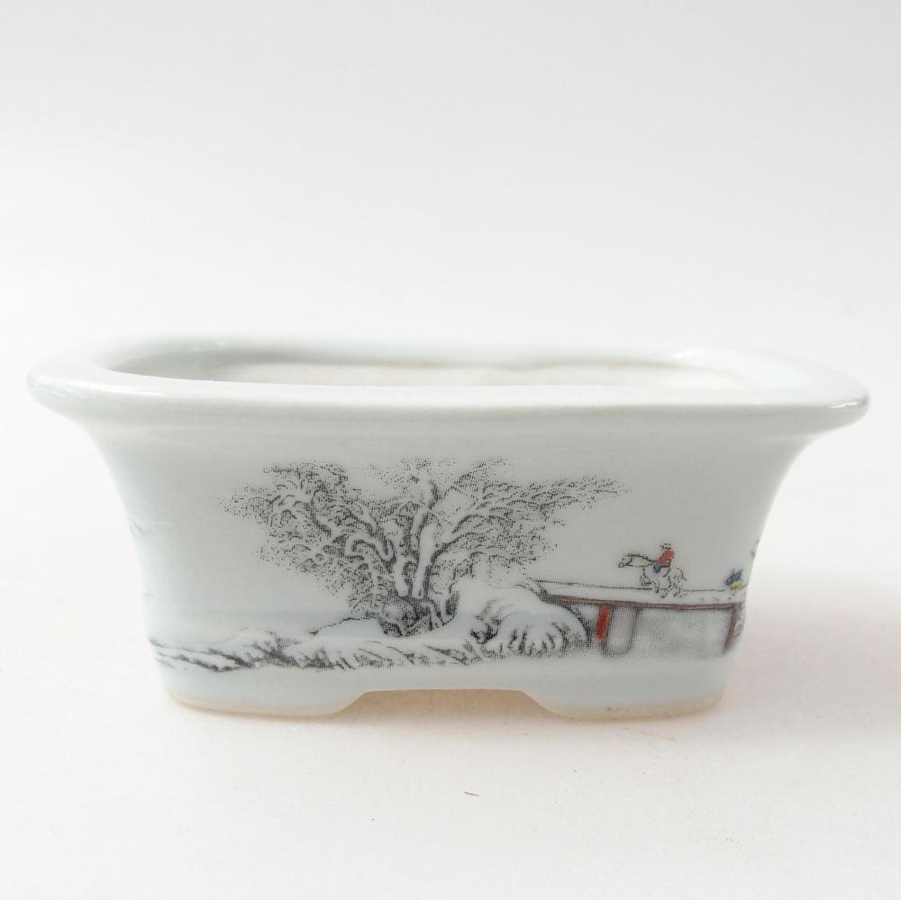 Mini bonsai 10 x 7,5 x 4 cm, colore bianco