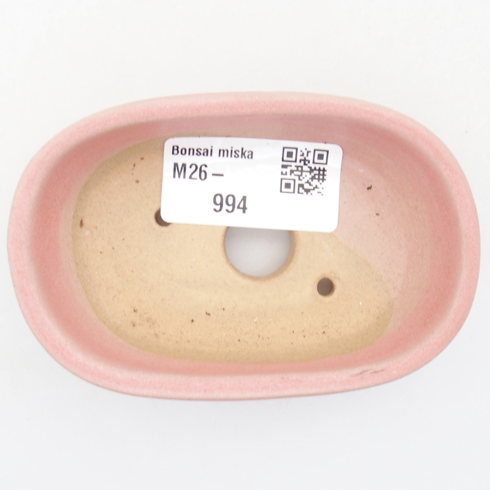 Ciotola bonsai in ceramica 9 x 6,5 x 2,5 cm, rosa