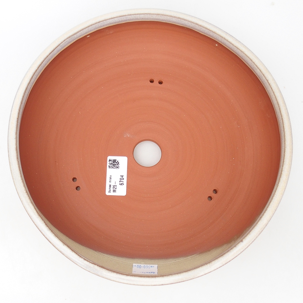 Ciotola bonsai in ceramica 25,5 x 25,5 x 7 cm, grigio