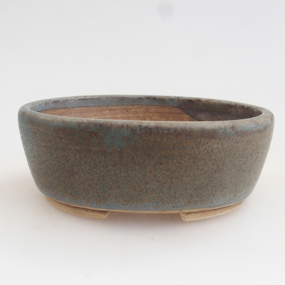 Ciotola per bonsai in ceramica 10 x 8,5 x 4 cm, marrone