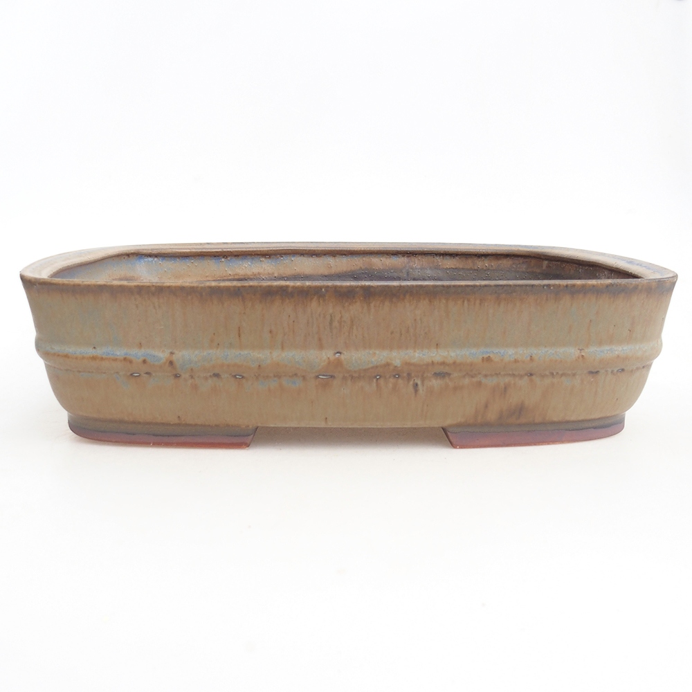 Ciotola bonsai in ceramica 29,5 x 25 x 7 cm, colore blu