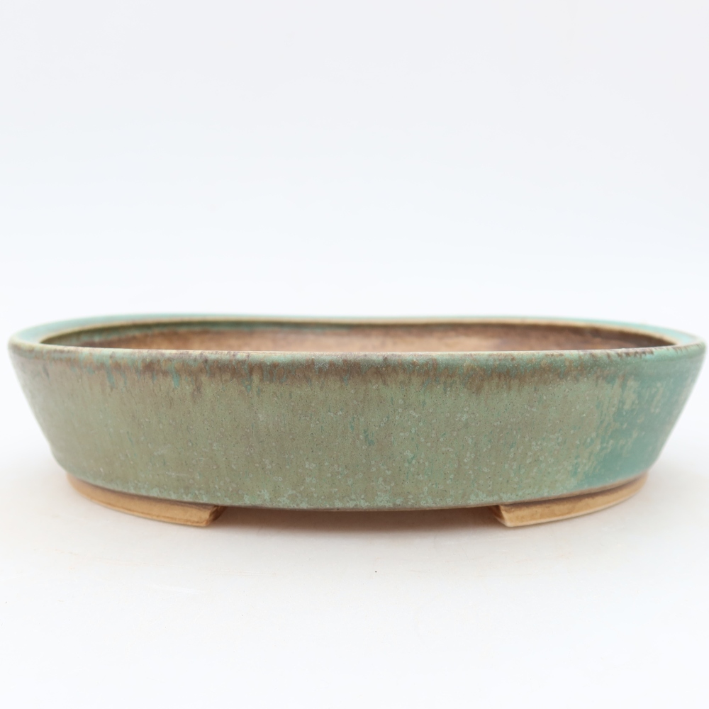 Ciotola bonsai in ceramica 21 x 19 x 4,5 cm, verde