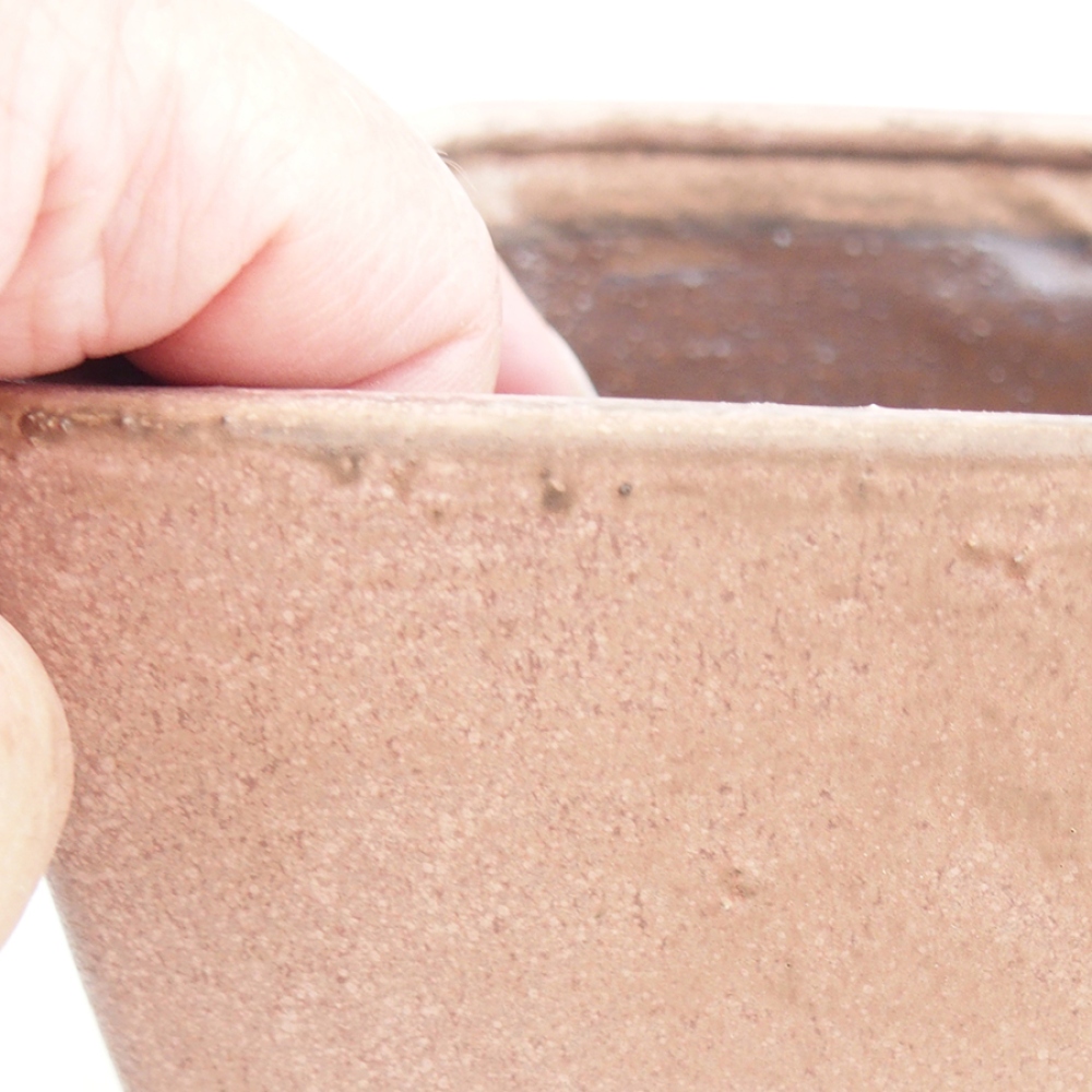 Ciotola bonsai in ceramica 15 x 15 x 9,5 cm, rosa