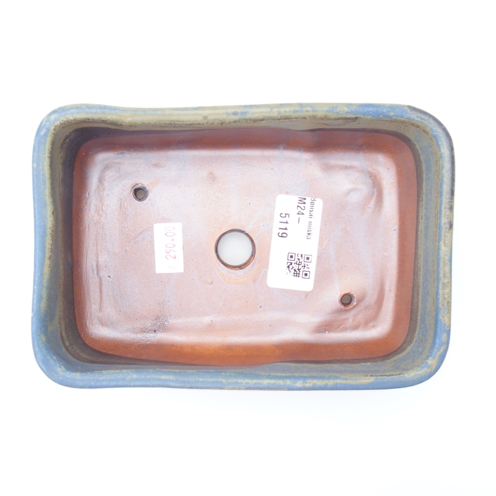 Ciotola bonsai in ceramica 16 x 11 x 5,5 cm, verde