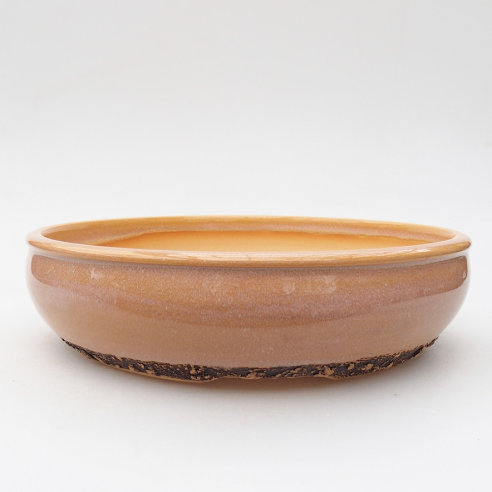 Ciotola bonsai in ceramica 22,5 x 22,5 x 6 cm, rosa