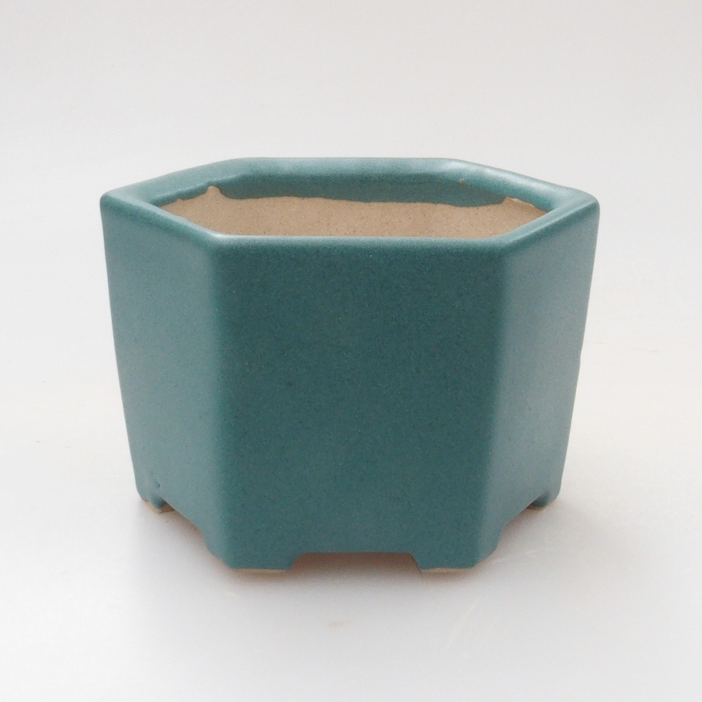 Ciotola bonsai in ceramica 6,5 x 5,5 x 4 cm, colore blu