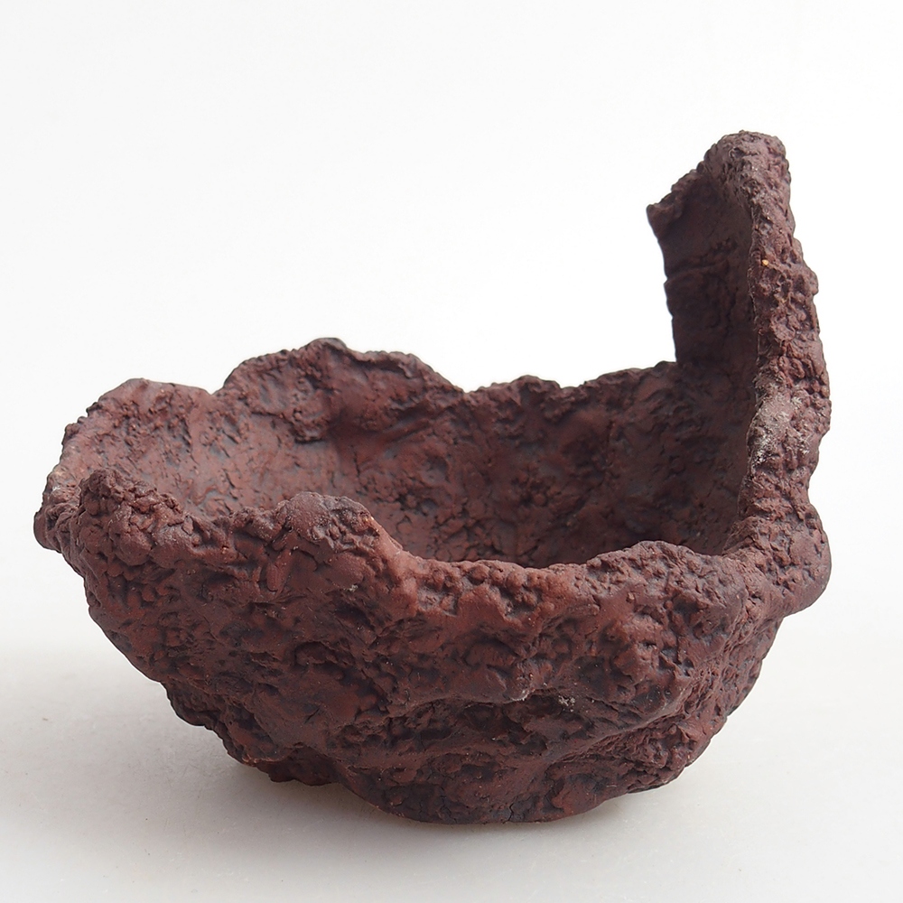 Conchiglia in ceramica 9 x 7,5 x 9 cm , colore marrone