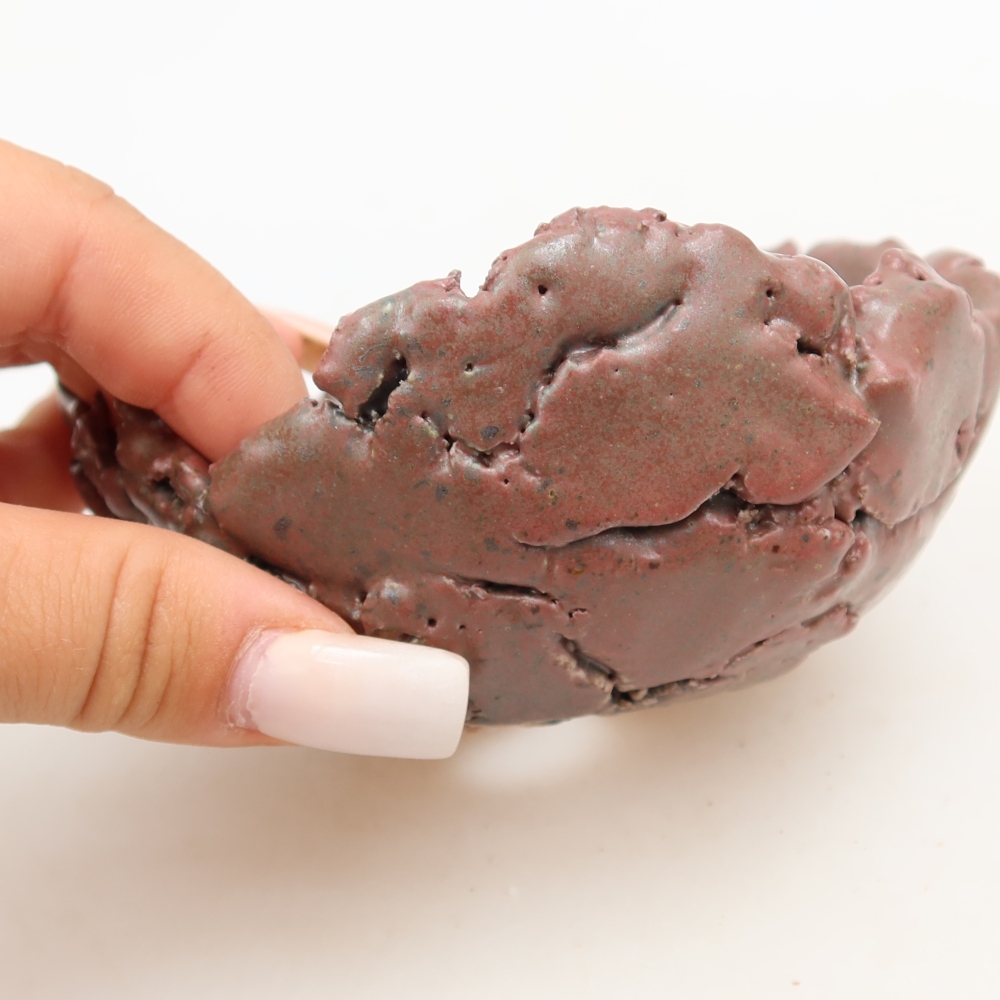 Guscio in ceramica  11 x 10 x 5,5 cm, colore rosa
