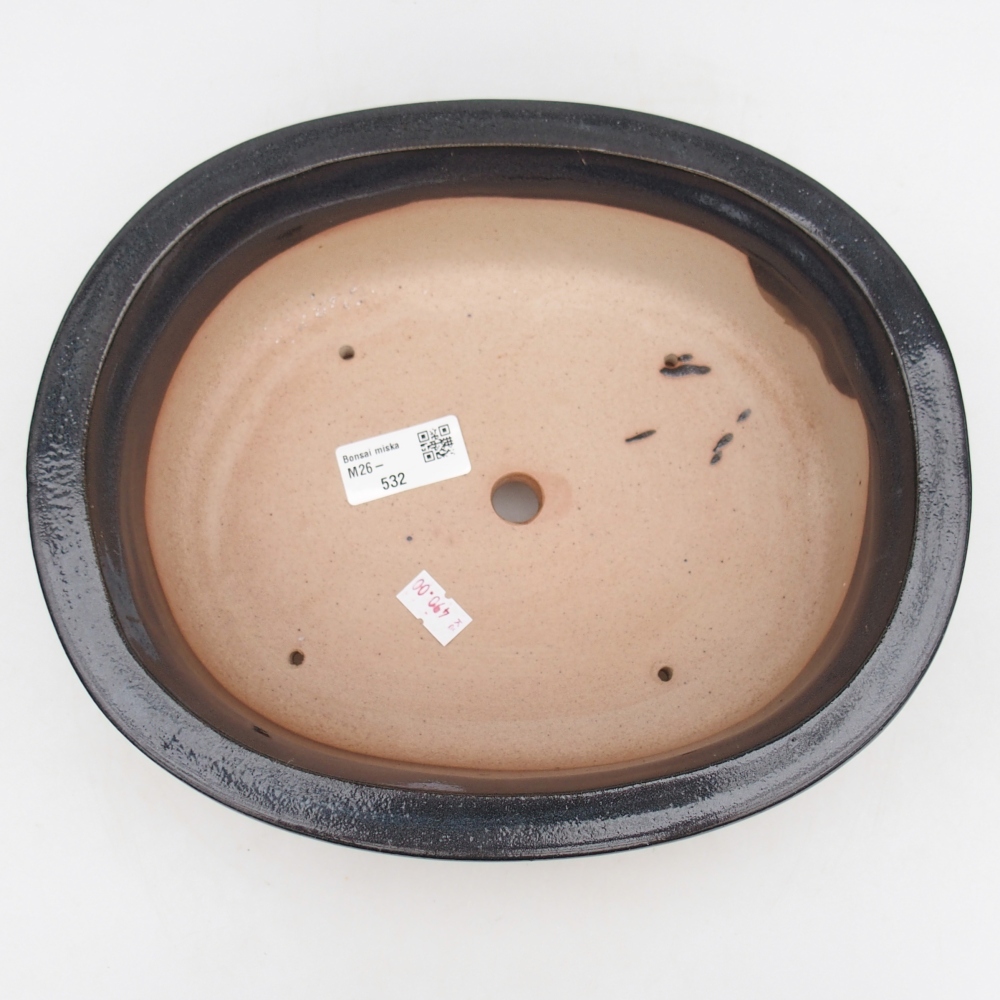 Ciotola bonsai in ceramica 26 x 22 x 8 cm, grigio
