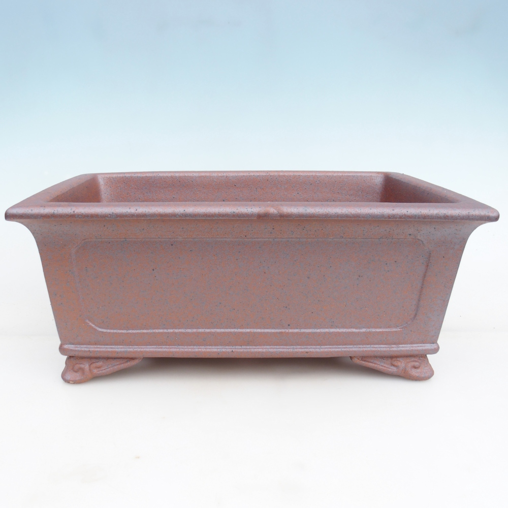 Ciotola bonsai in ceramica 41,5 x 29 x 17 cm , colore metallo - SOLO RITIRO PERSONALE o trasporto su pallet