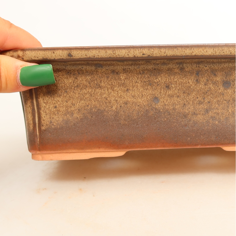 Ciotola in ceramica  20 x 15,5 x 5,5 cm, colore marrone