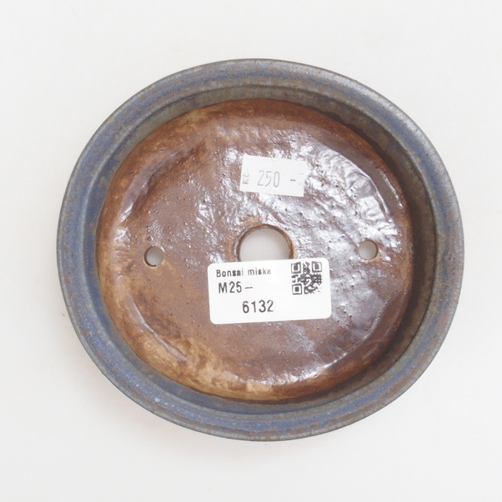 Ciotola per bonsai in ceramica 10 x 8,5 x 4 cm, marrone
