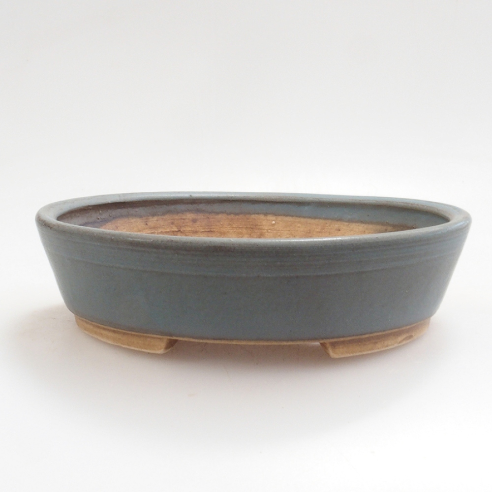 Ciotola per bonsai in ceramica 10 x 8,5 x 4 cm, marrone