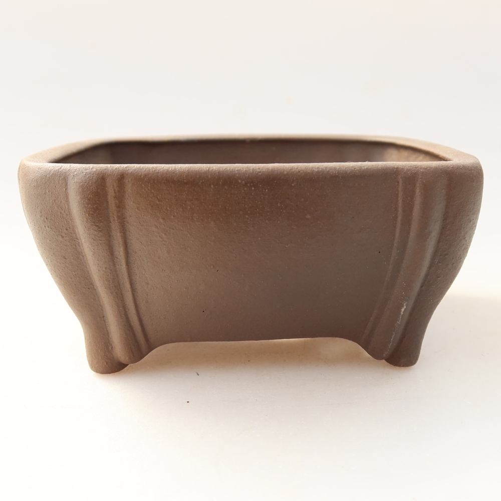 Ciotola per bonsai in ceramica 10 x 10 x 5 cm, marrone