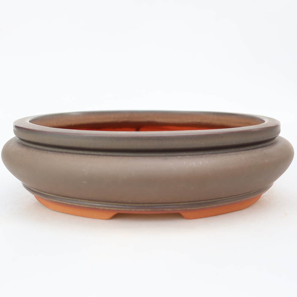 Ciotola in ceramica  23 x 23 x 7 cm, colore marrone