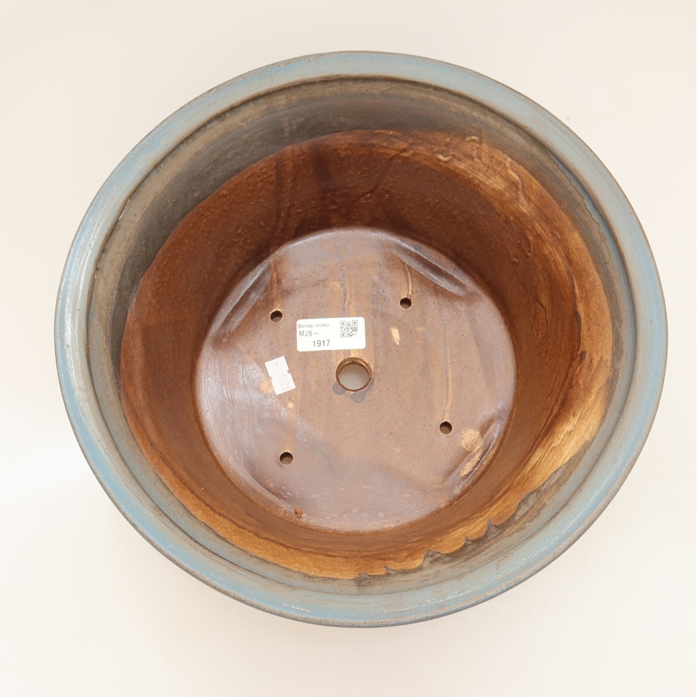 Vaso da bonsai in ceramica 29 x 29 x 12 cm, colore blu