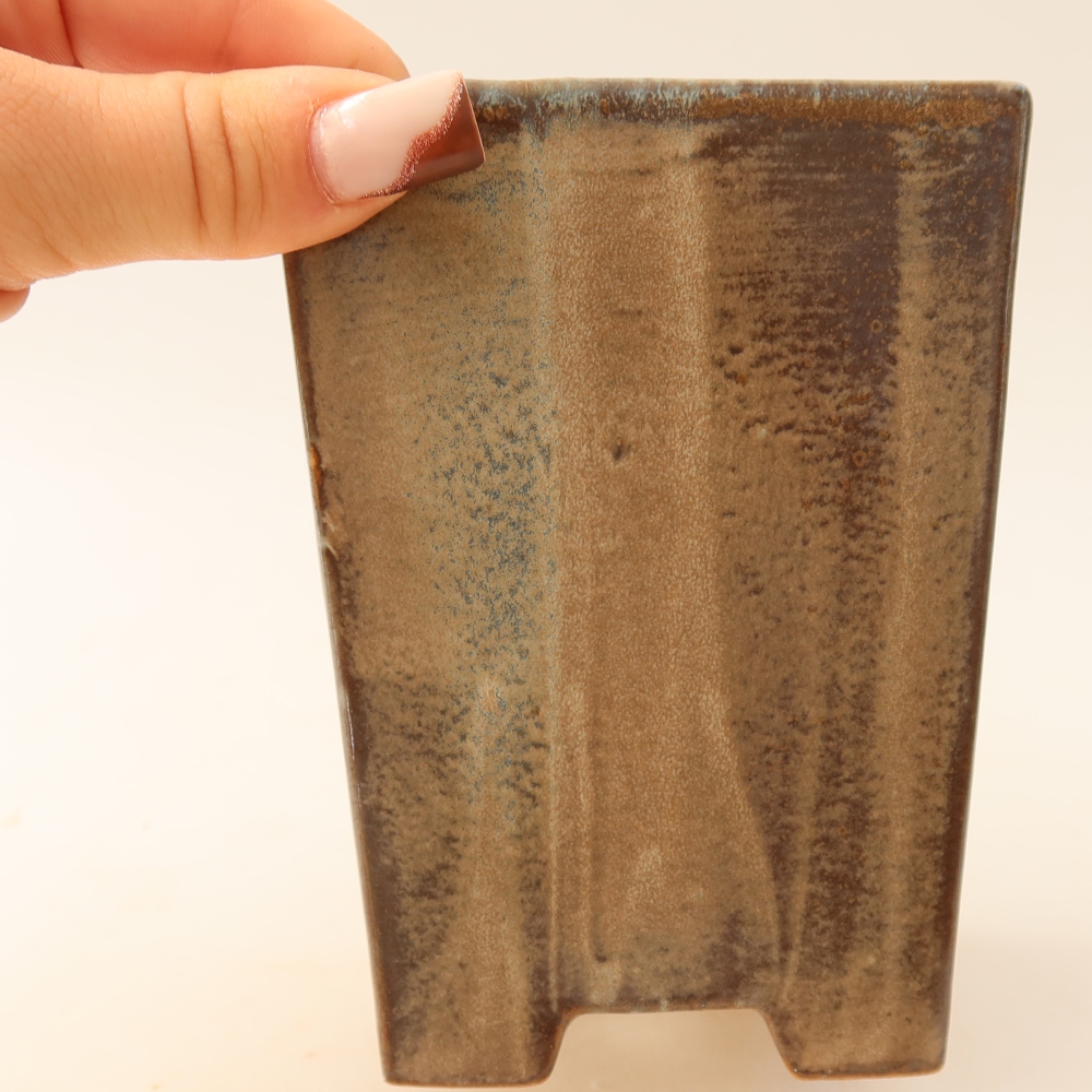 Ciotola bonsai in ceramica 9 x 9 x 12,5 cm, marrone