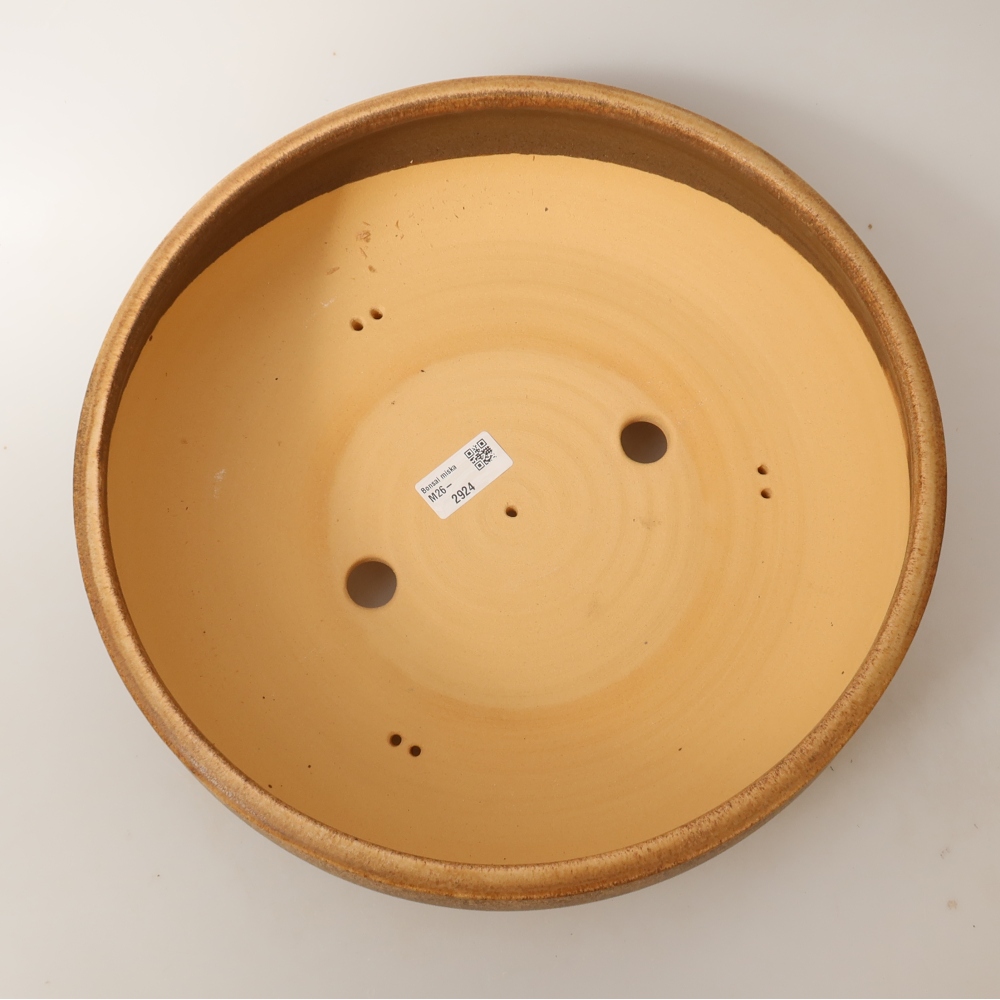 Vaso in ceramica per bonsai 32 x 32 x 10,5 cm, colore marrone - SOLO RITIRO IN NEGOZIO o spedizione su pallet